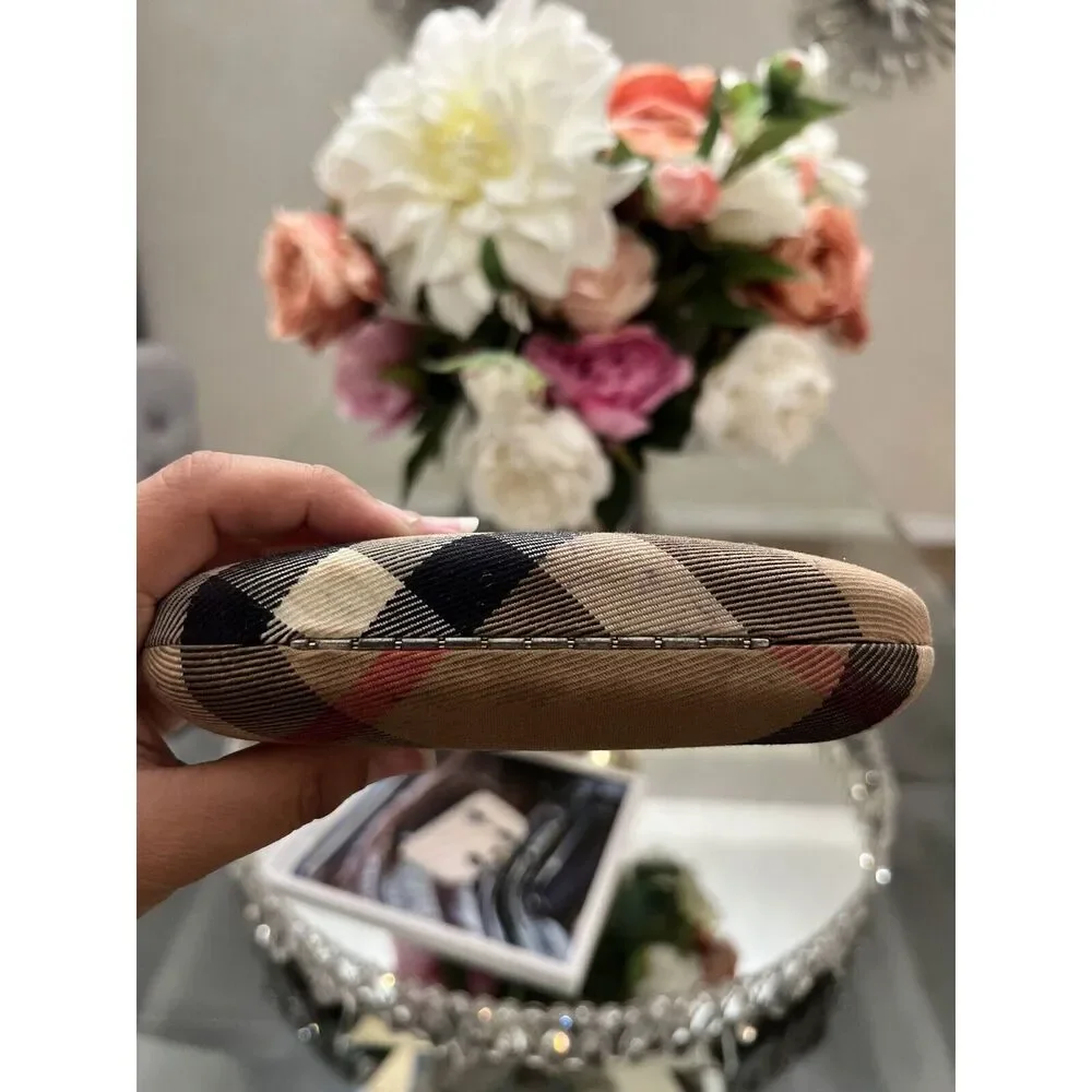 Burberry Nova Check Hard shell sunglasses eye glass case container designer vibe